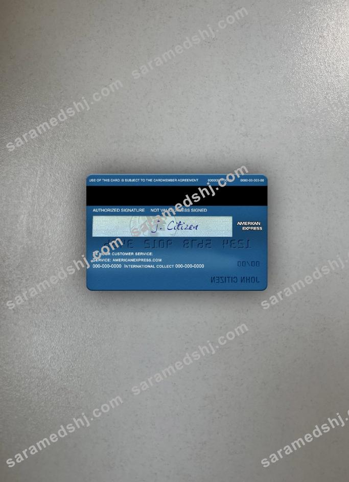 USA North Carolina BB&T Corp. bank AMEX blue cash preferred card photolook  back